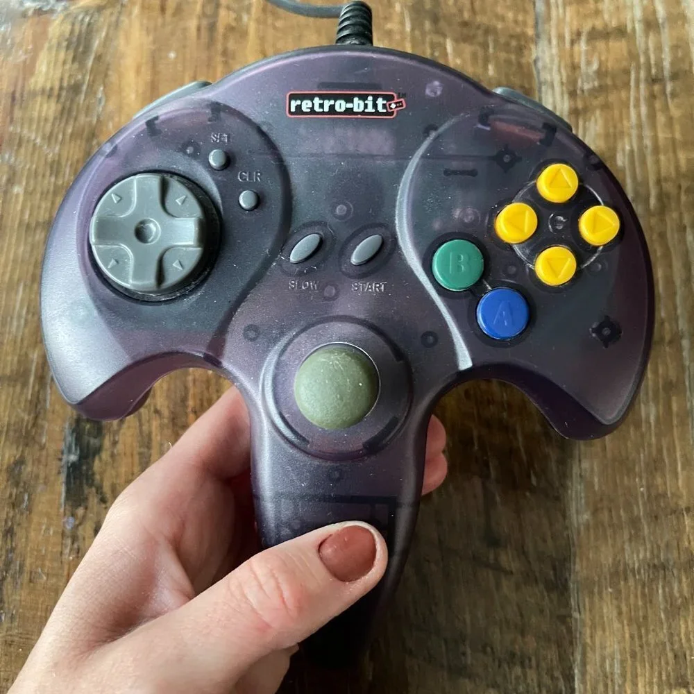 Retro-Bit N64® Controller - Transparent Purple